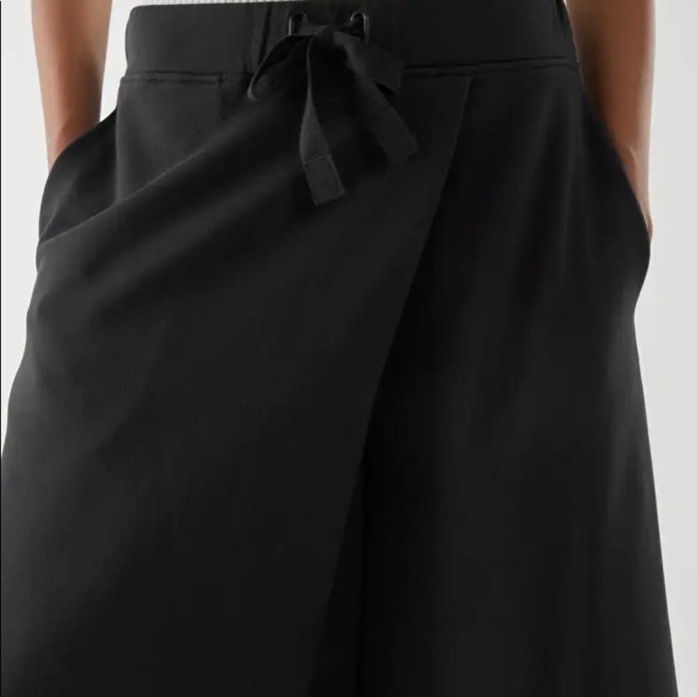 NWT COS  M Wrap Pants Organic Cotton Black - Picture 7 of 10